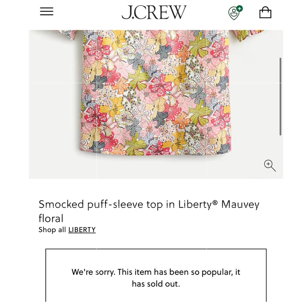 J. Crew Liberty Floral Short Sleeve shirt blouse - Picture 3 of 12